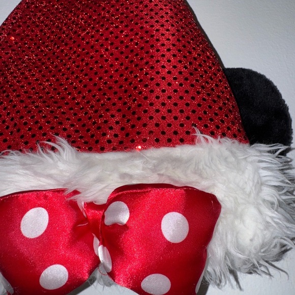 Disney Parks Minnie Mouse Santa Hat - Picture 2 of 5